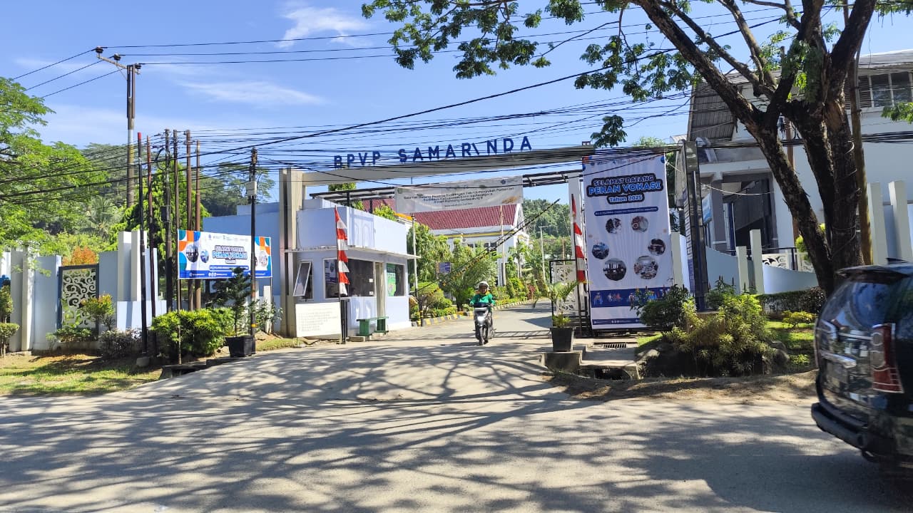 LOKASI KEDUA: Gedung BPVP Samarinda di Jalan Untung Suropati Kecamatan Sungai Kunjang tengah disiapkan untuk pelaksanaan SR tahap kedua.