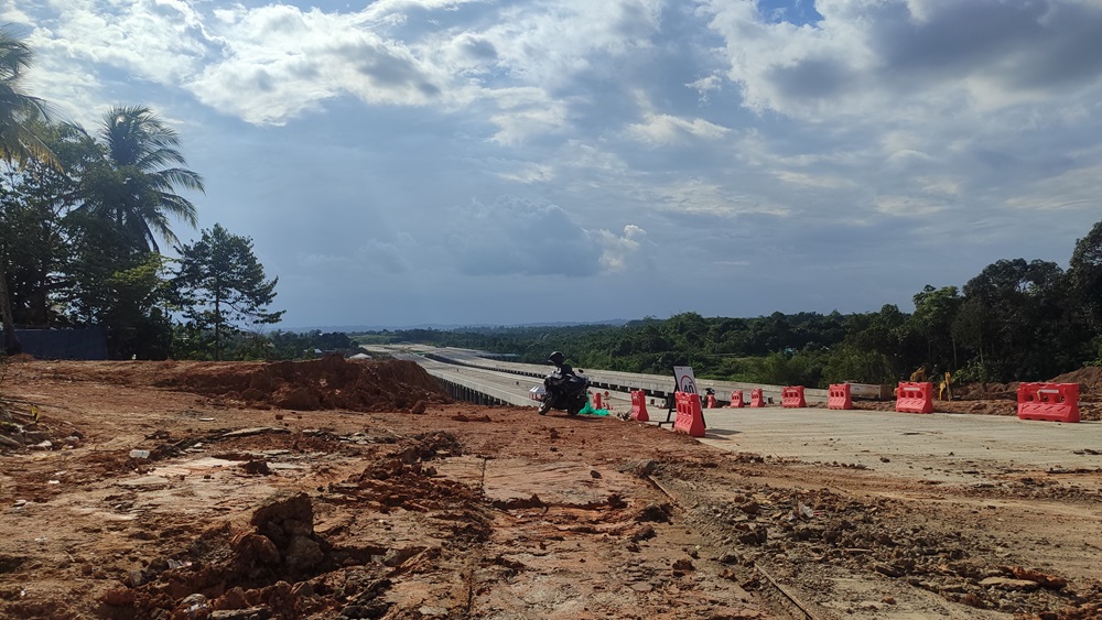 Proyek Tol Balikpapan IKN Seksi 3A Karang Joang.