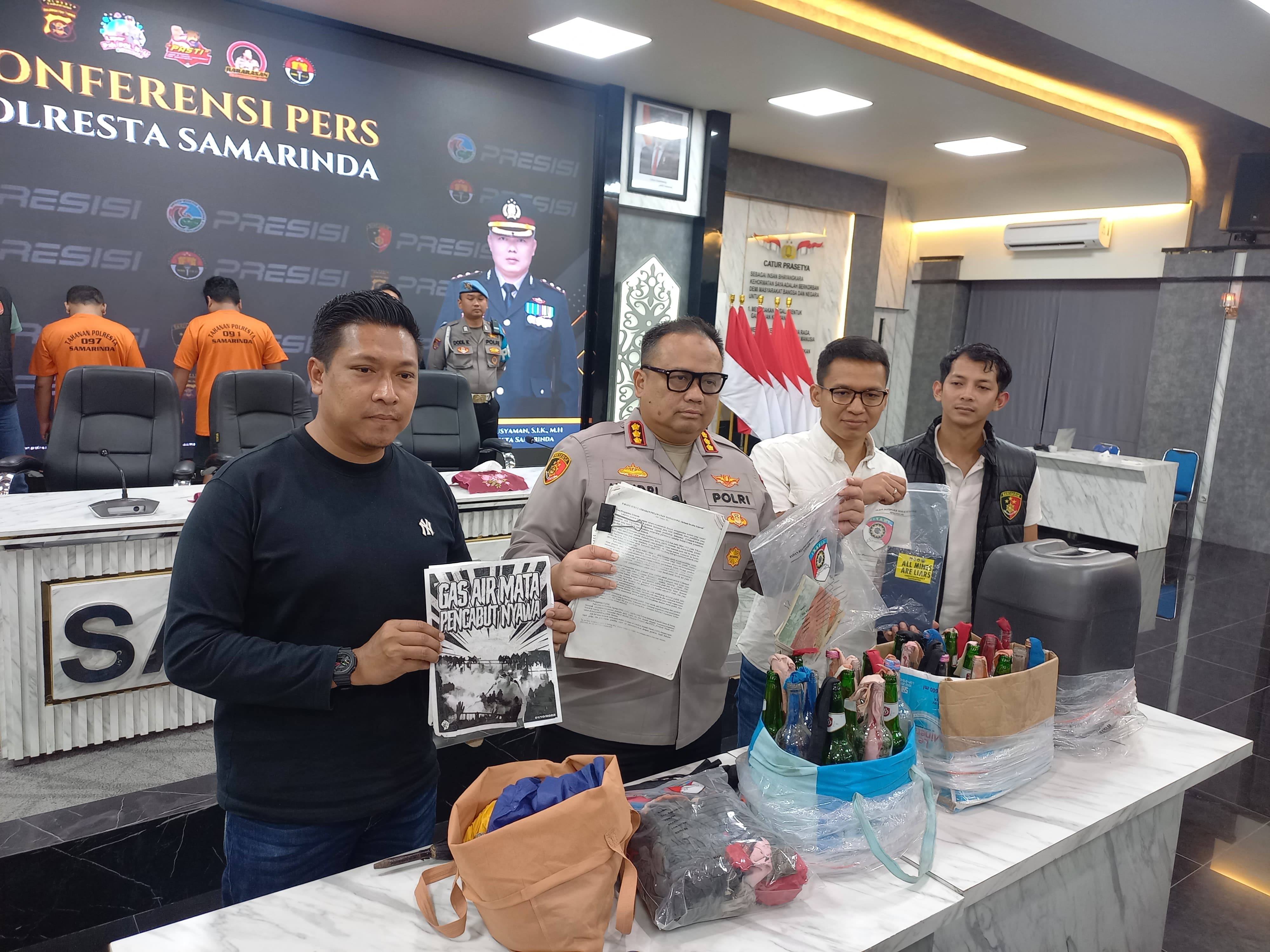 AKTOR: Setelah menetapkan empat mahasiswa FKIP sebagai tersangka, polisi kini menangkap dua orang lagi yang diduga sebagai aktor intelektual. (RAMA SITOHANG/KP)