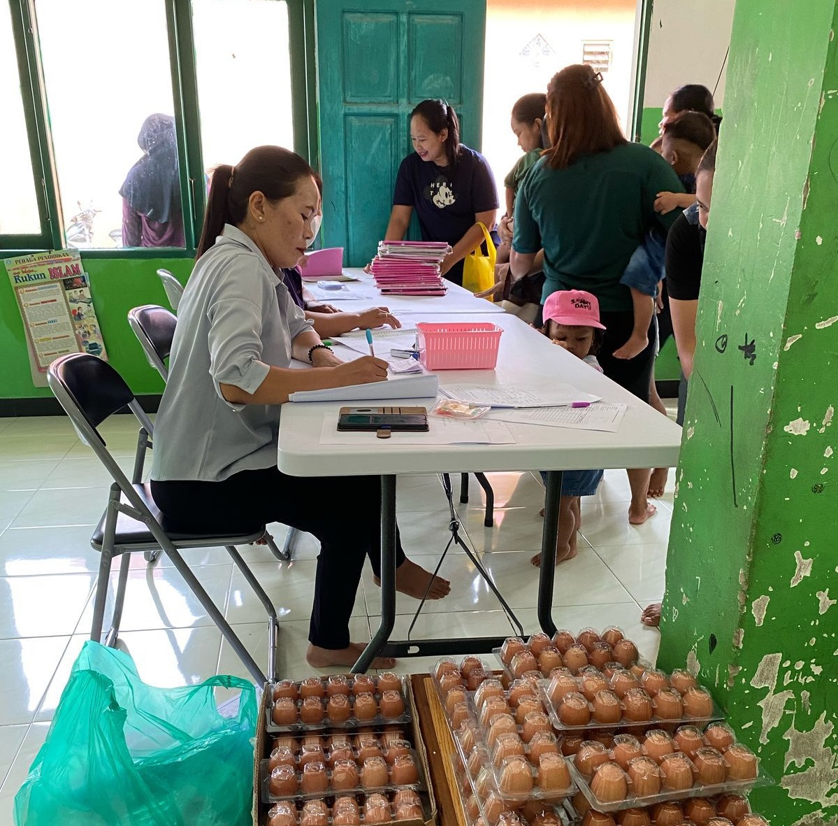 MINIM PERHATIAN: Semua kegiatan penanganan stunting di RT 53 Batu Ampar masih bergantung sepenuhnya pada dana swadaya dari RT, kader dan sumbangan masyarakat.