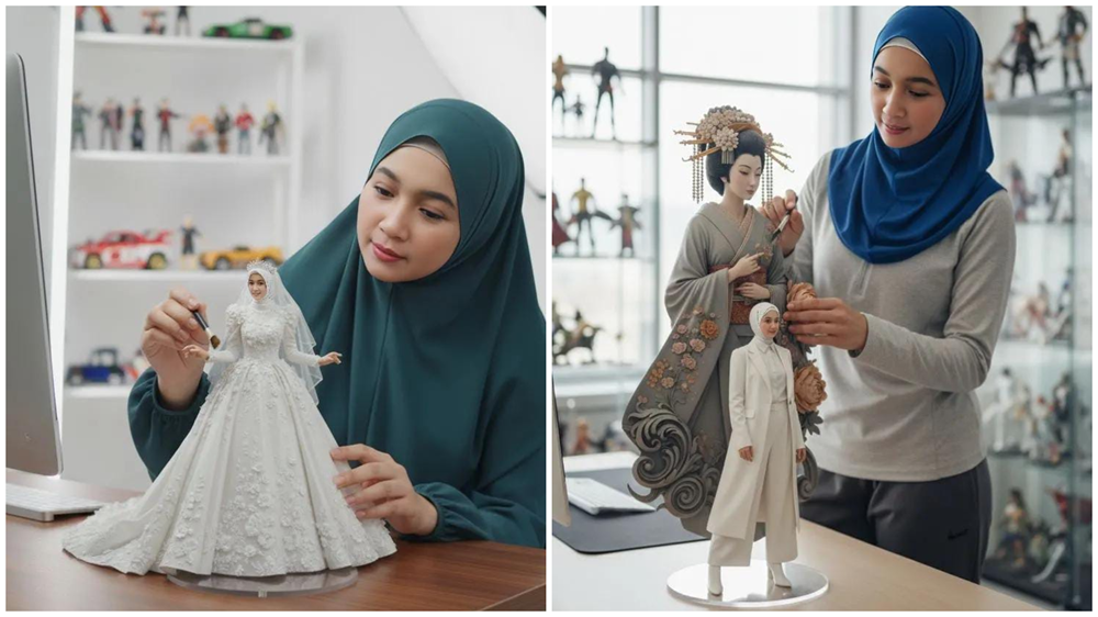 Tren foto miniatur AI makin kreatif. Figur mini kini bisa dipadukan dengan adegan nyata. Hasilnya, karya visual yang menakjubkan.