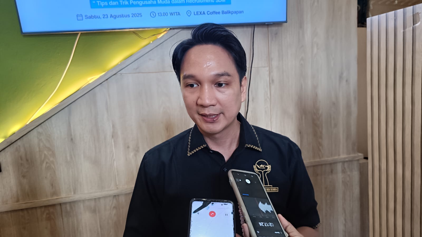 Ketua Hipmi Balikpapan Adam Dustin Bhakti (FOTO OKTAVIA MEGARIA/KP)