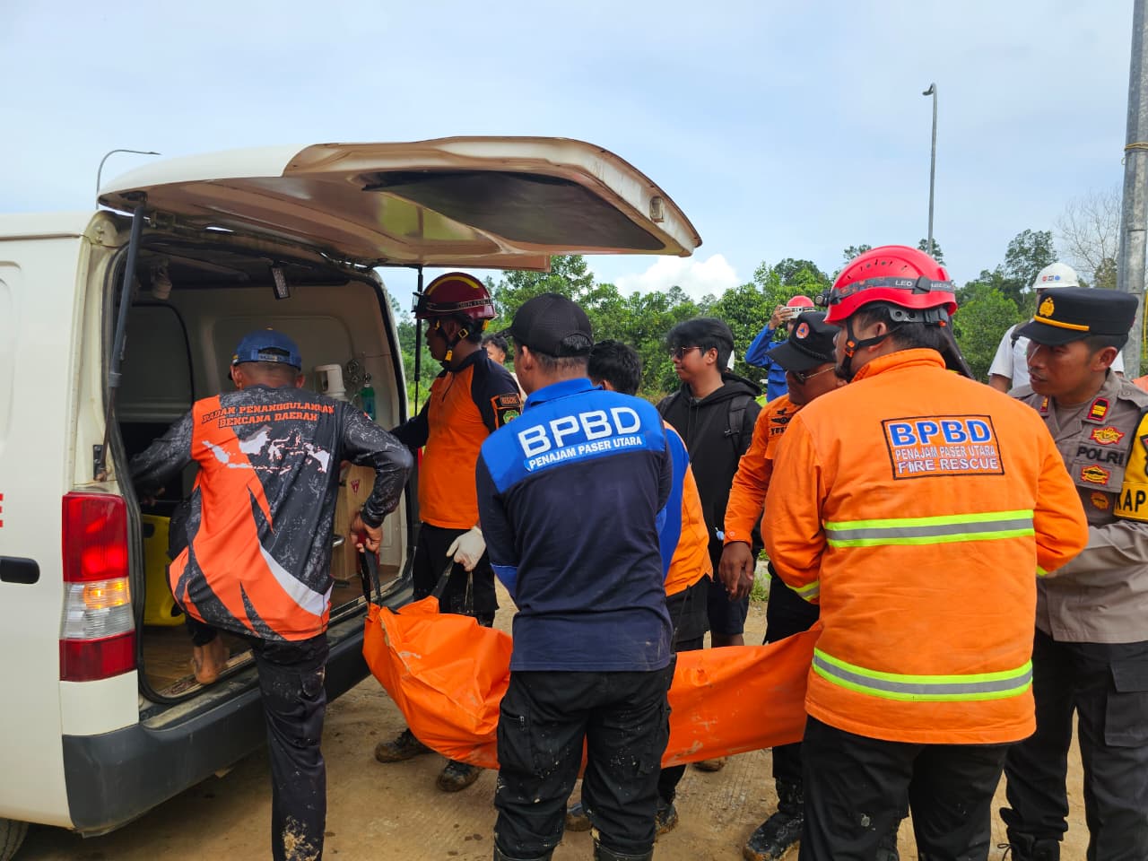 Jenazah Nurmaya, pekerja asal Banten, dikirim ke RSKD Balikpapan untuk keperluan autopsi.  &nbsp;
