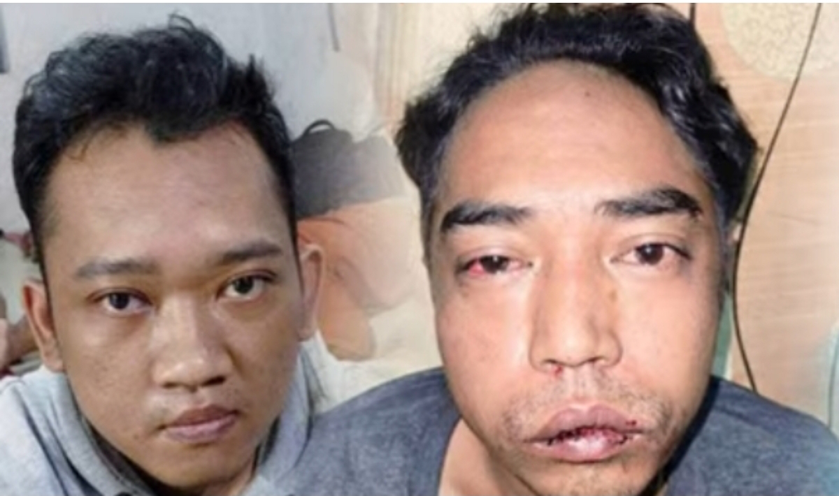 Tersangka R alias I (kiri) dan P, Dua pelaku pembunuh keluarga Sahhroni di Banyuwangi yang berhasil diamankan aparat kepolisian.(FOTO: IST)