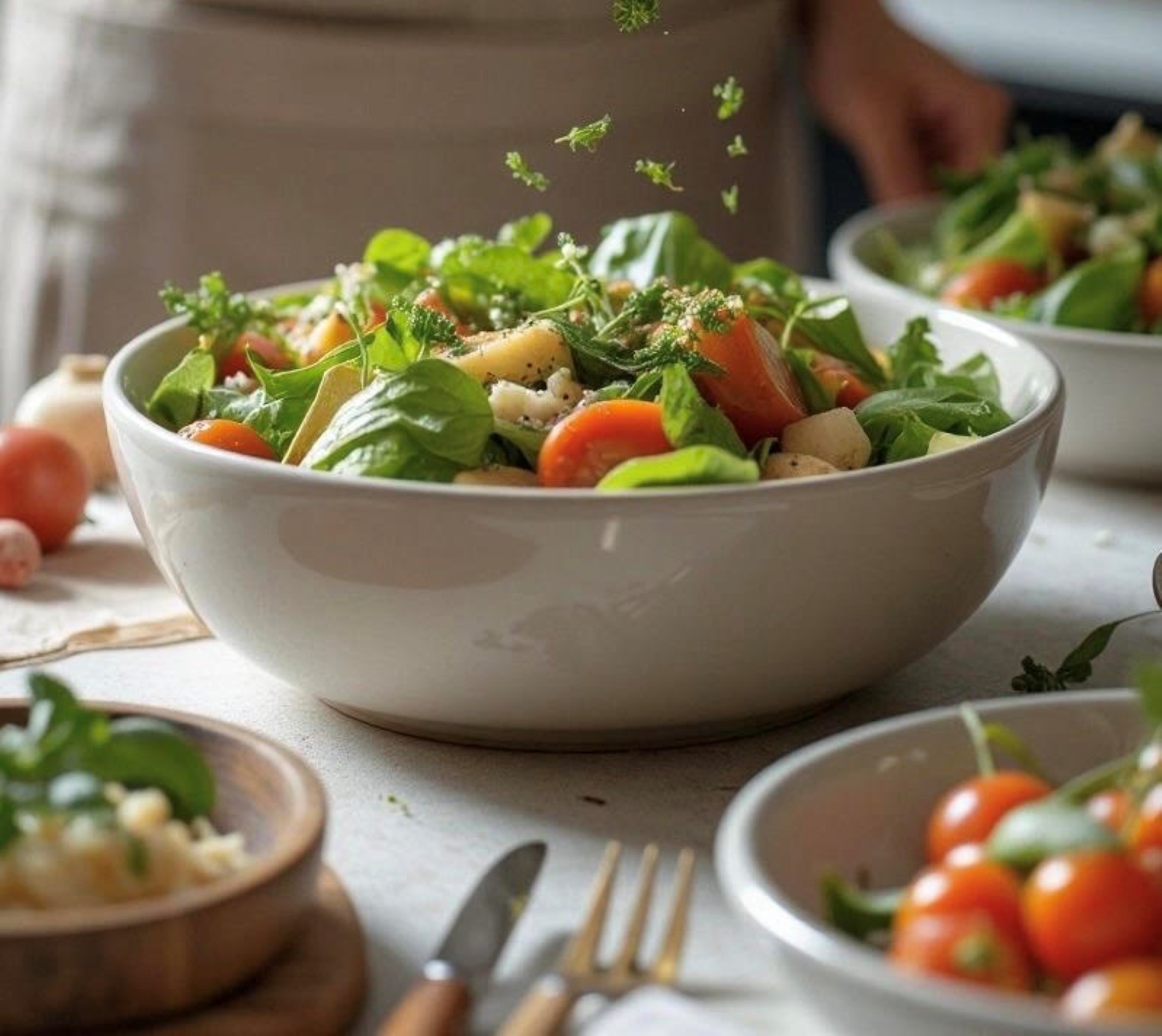 Salad sayur segar.