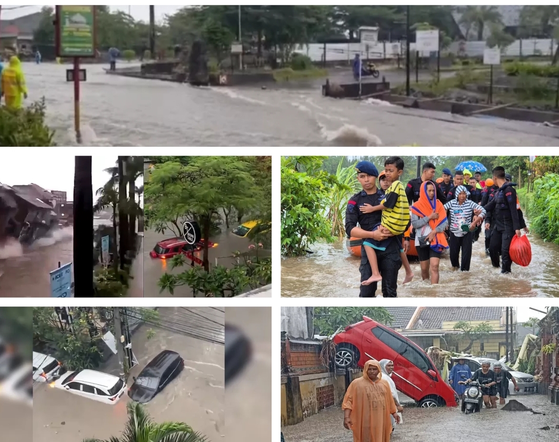 Pariwisata di Bali lumpuh total selama dua hari ini setelah dihajar banjir bandang yang mengakibatkan puluhan kawasan dilanda banjir. (Foto Jawa Pos)