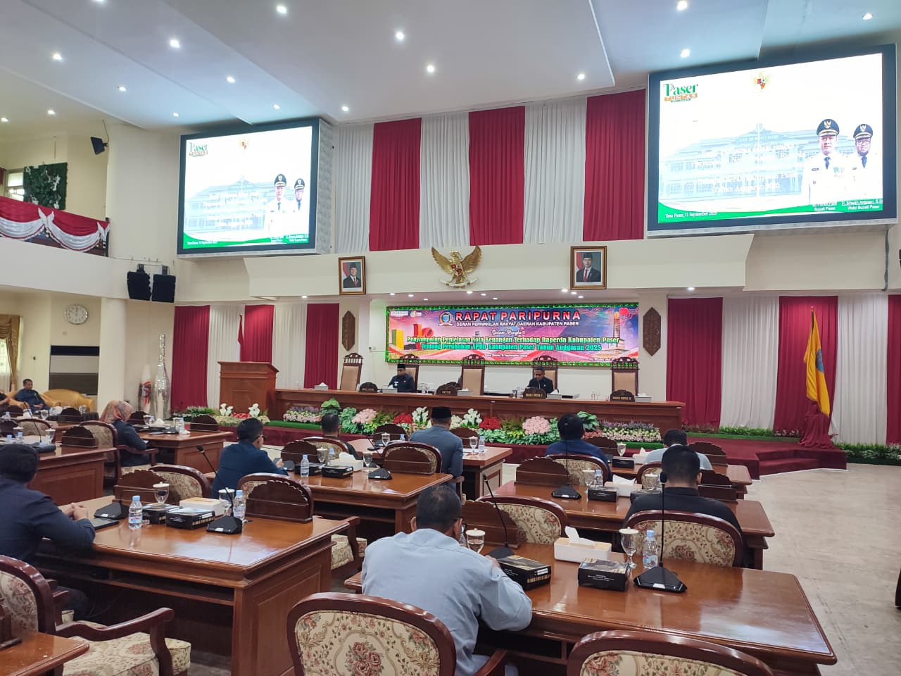 SAH: DPRD menerima penyampaian nota keuangan APBD Perubahan 2025 dari Pemkab Paser, Kamis (11/9/2025).