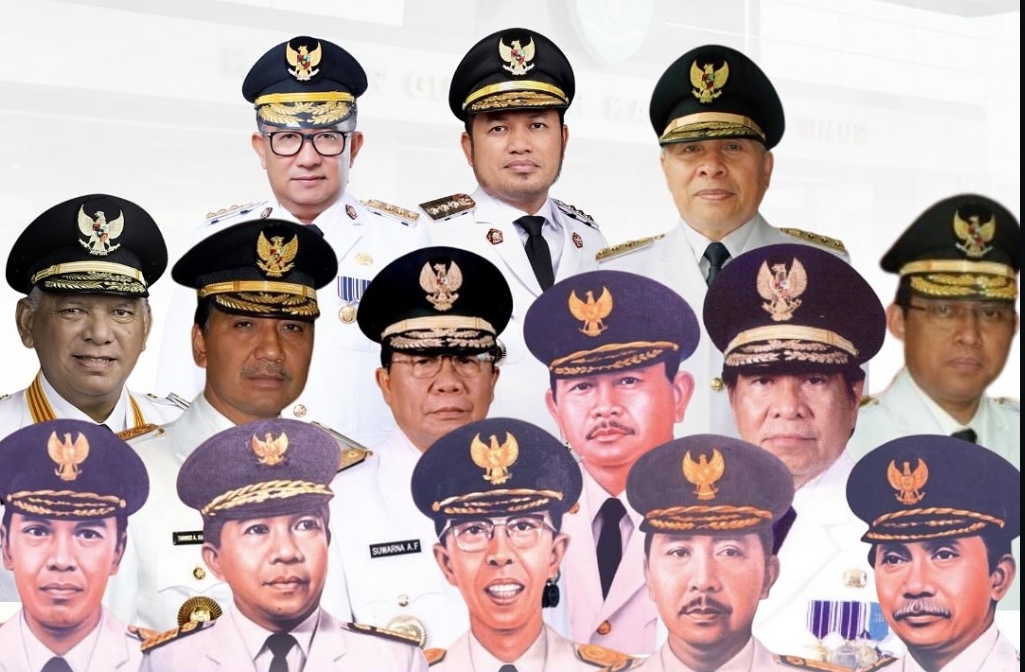 Potret Gubernur Kaltim dari masa ke masa.