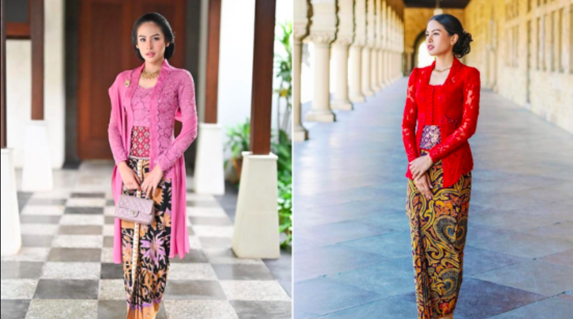 Selebritas mengenakan kebaya untuk wisuda.