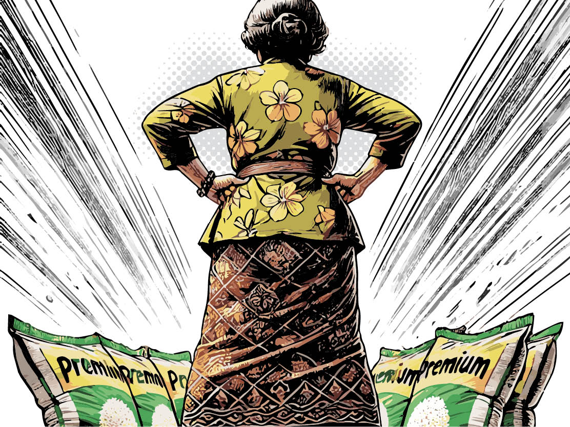 Ilustrasi lapsus beras