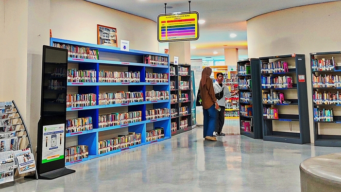Kunjungan di perpustakaan Samarinda.