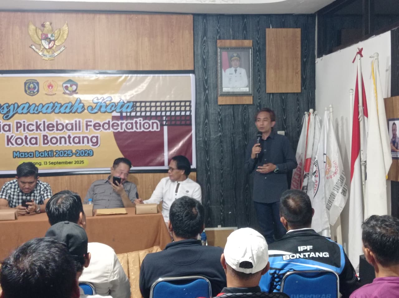 AKLAMASI: Rustam dipilih pada Muskot Ikatan Pickleball Federasi (IPF) Kota Bontang untuk jangka periode empat tahun ke depan.