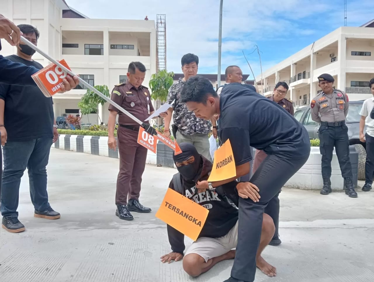 REKA ADEGAN: Penyidik bakal merampungkan berkas pemeriksaan setelah reka adegan digelar.