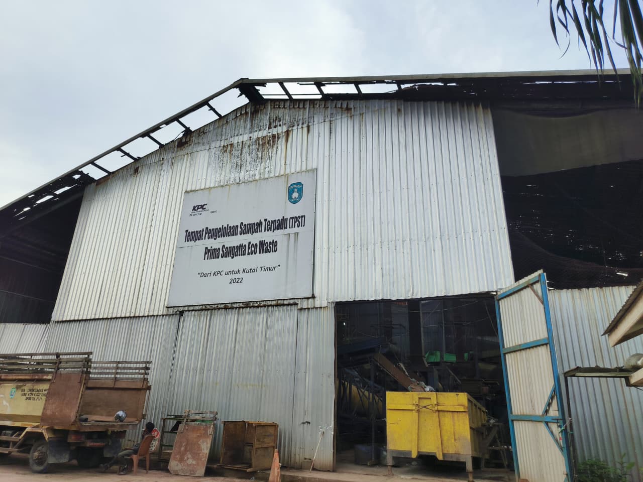 DISOROT: TPST Prima Sangatta Eco Waste, kawasan Pasar Induk, Sangatta Utara.
