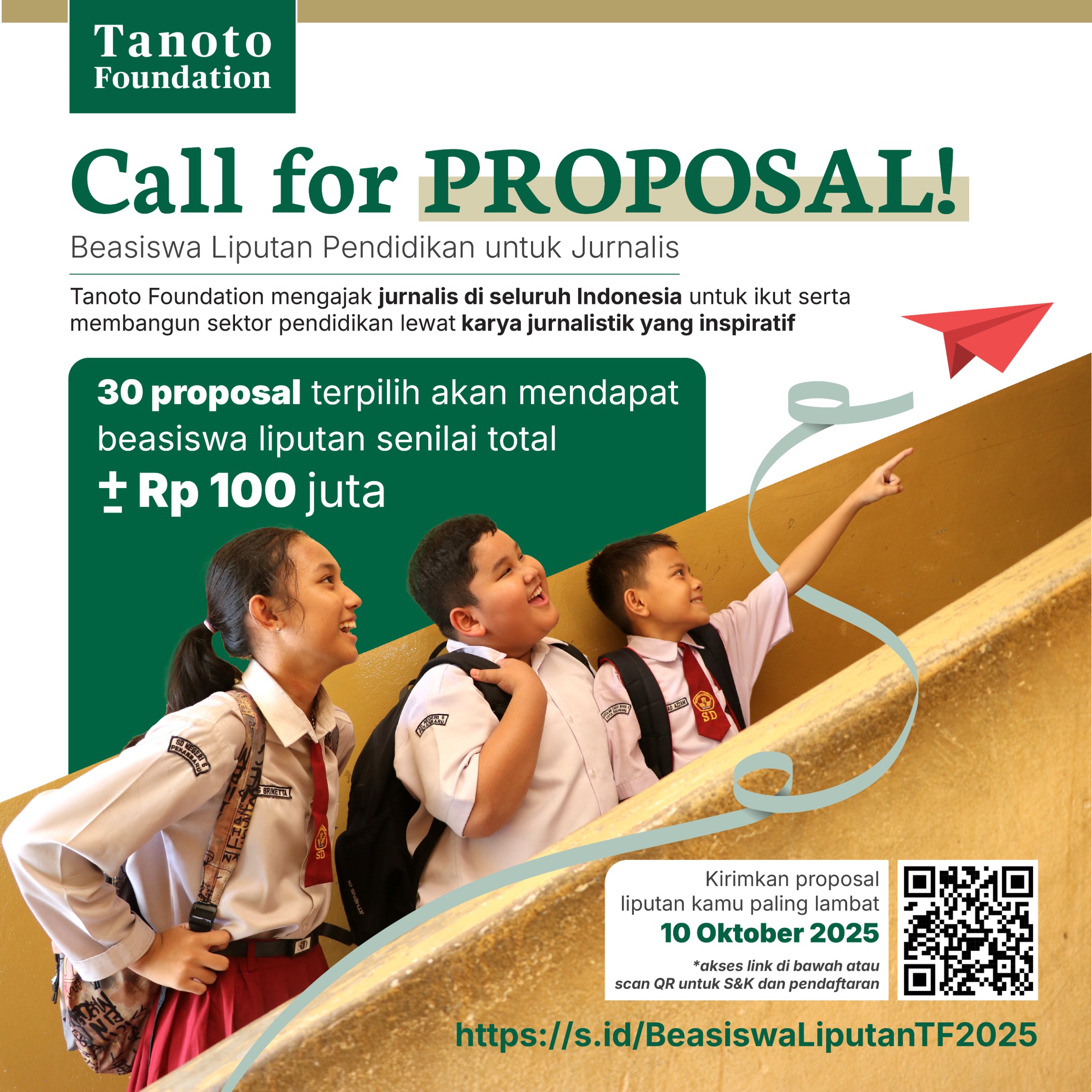 Beasiswa Liputan Pendidikan Tanoto Foundation 2025