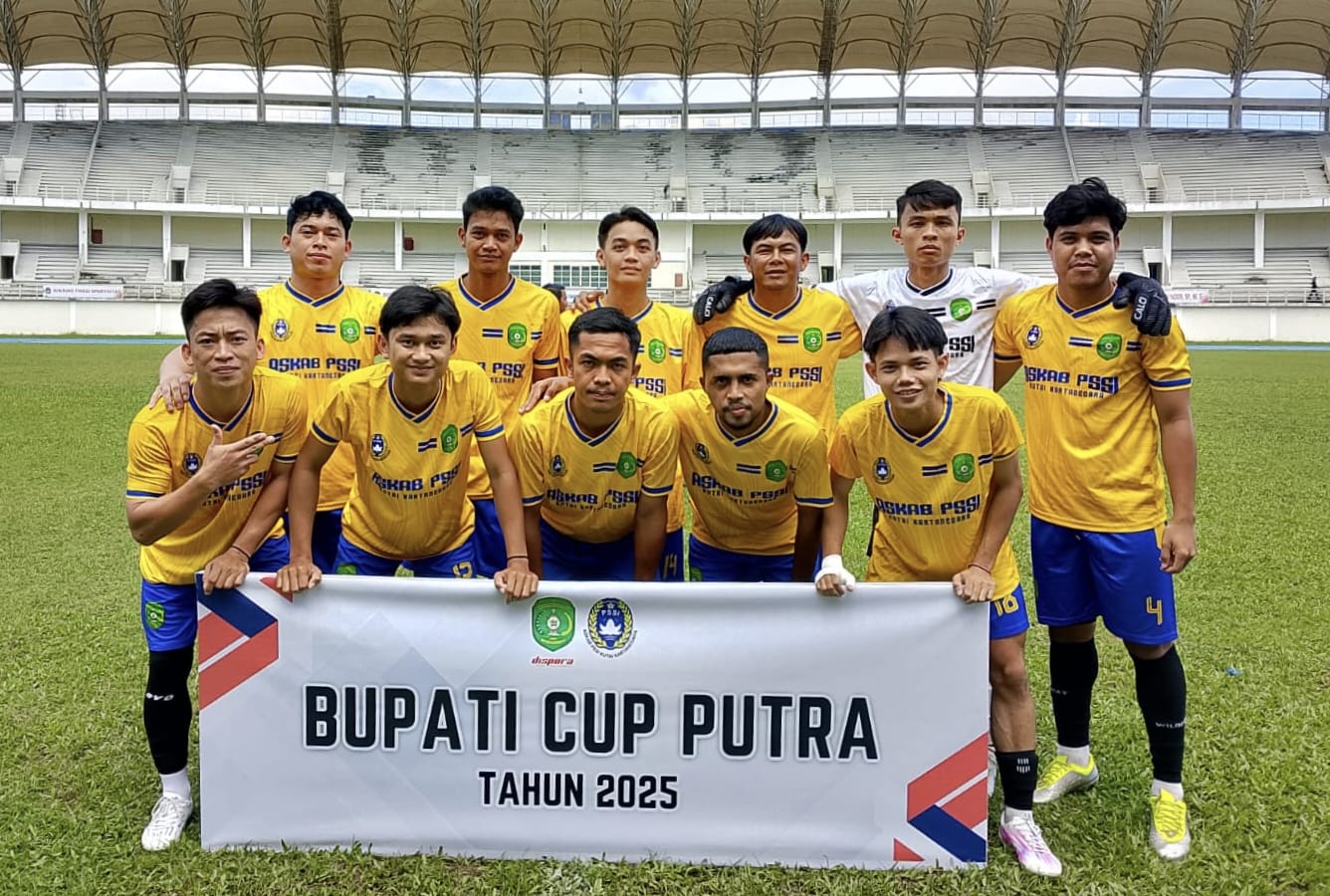PENUH KEJUTAN: Tim Kecamatan Tabang berhasil lolos ke babak delapan besar Bupati Cup 2025.