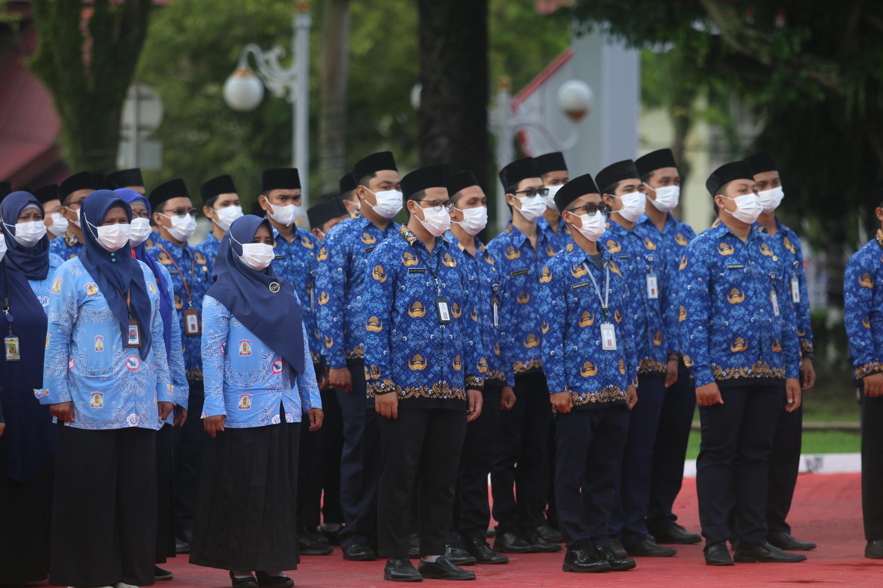 TERTAHAN: Realisasi belanja pegawai tertahan karena disebabkan bergesernya periode penyaluran THR dari awalnya terbagi di triwulan I dan II, menjadi sepenuhnya dilakukan di triwulan I. (ANGGI/KP)
