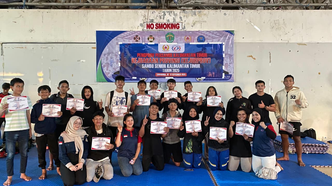 Kejuaraan Provinsi Sambo Kaltim resmi berakhir Jumat (12/9/2025).