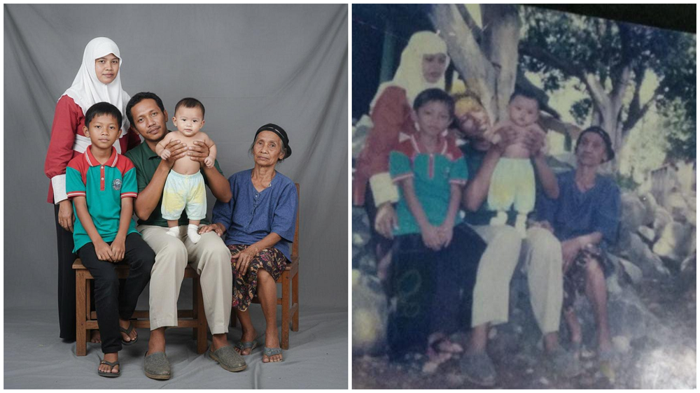 Hasil gambar yang menggunakan prompt AI foto jadul untuk bikin foto buram jadi detail dan jelas seperti baru.