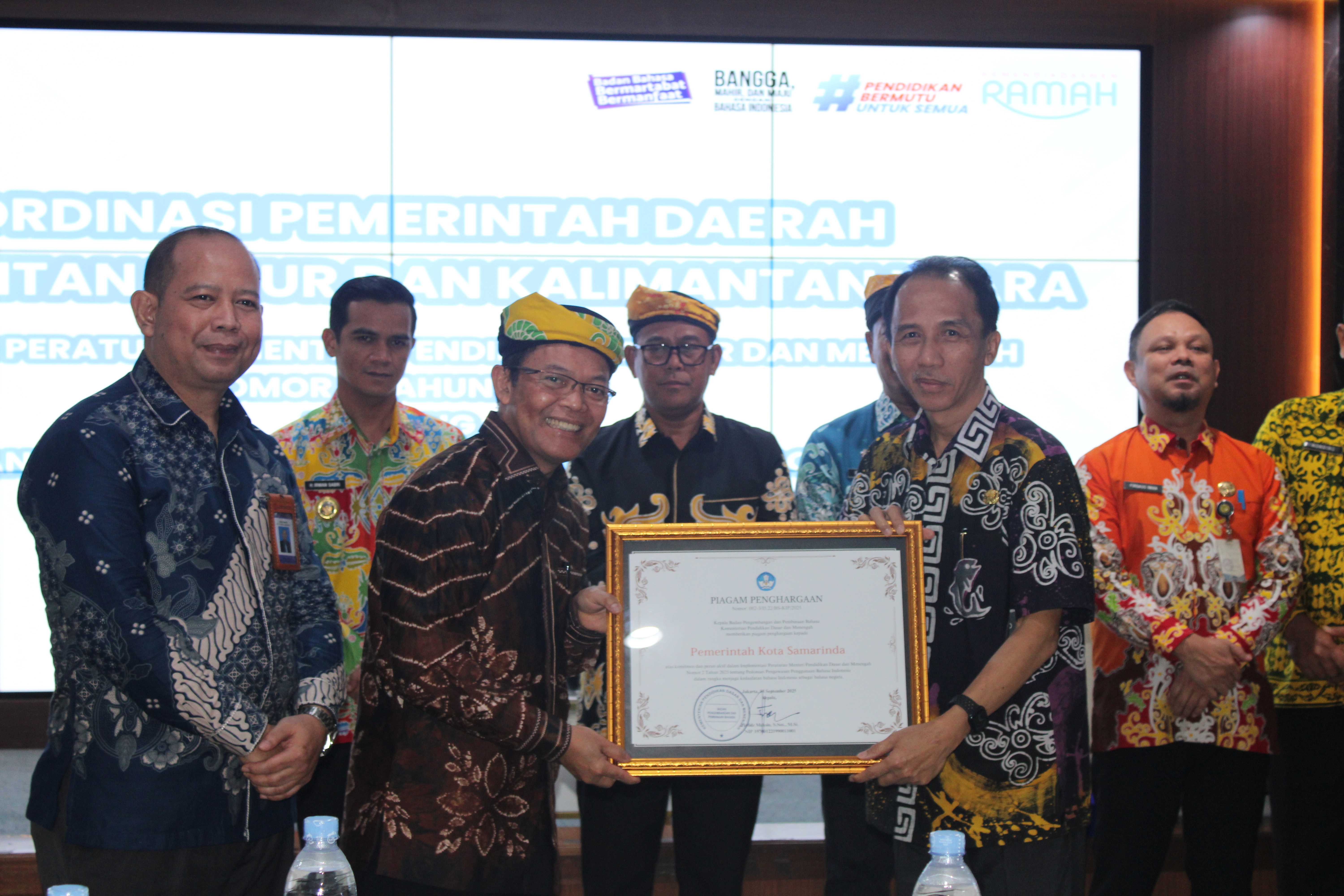 Balai Bahasa Kaltim-Kaltara yang menggelar Koordinasi Pemerintah Daerah se-Kaltim dan Kaltara di Aula Kesbangpol Kantor Gubernur Kaltim, Kamis (18/9).
