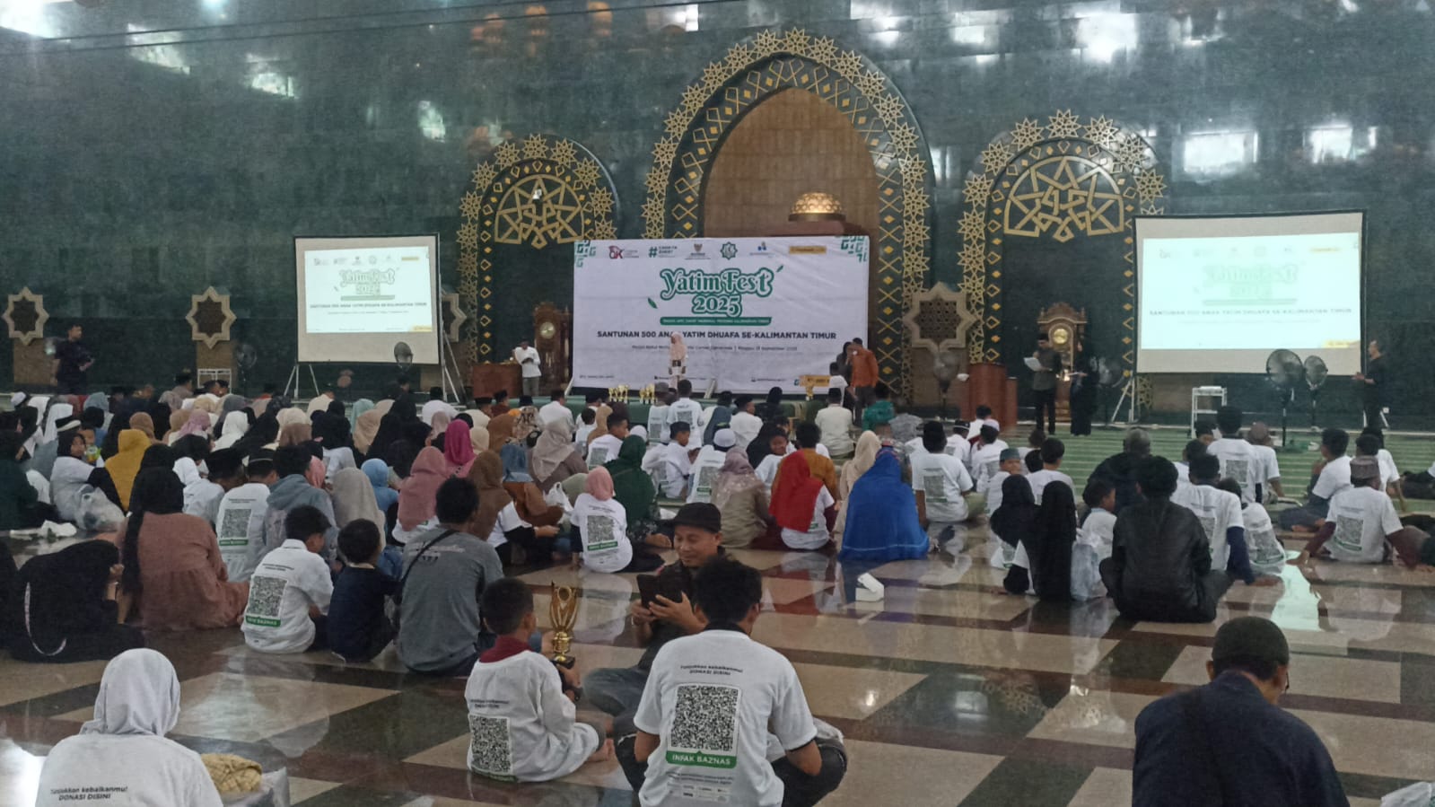 CERIA: Gelaran Yatim Fest 2025 di Masjid Baitul Muttaqin (Islamic Center) Kecamatan Sungai Kunjang, Minggu (21/9).