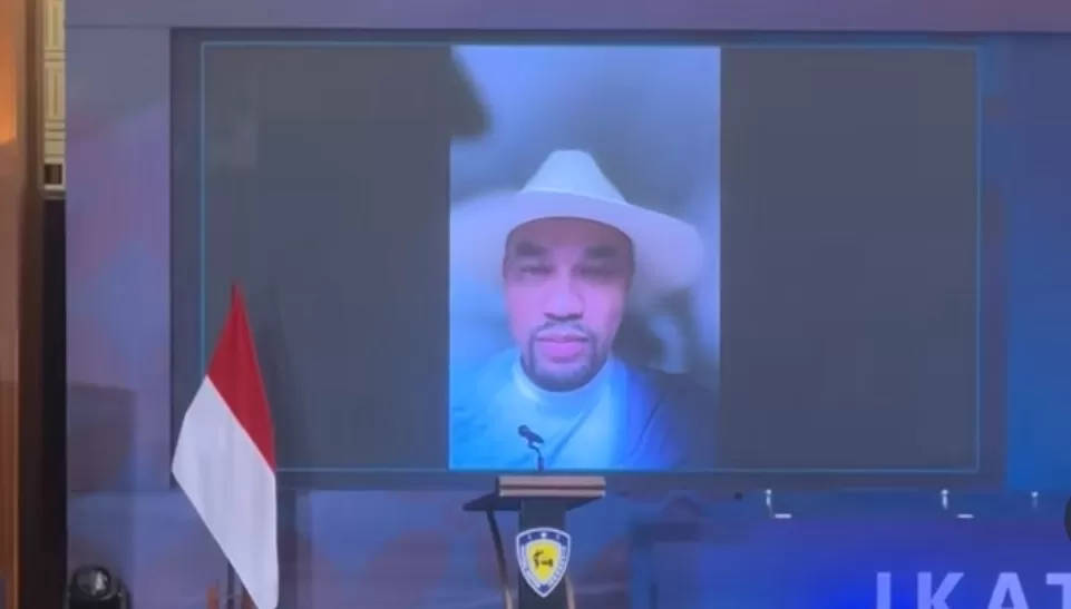 Ahmad Sahroni hadir secara daring di acara Munas X IMI 2025.