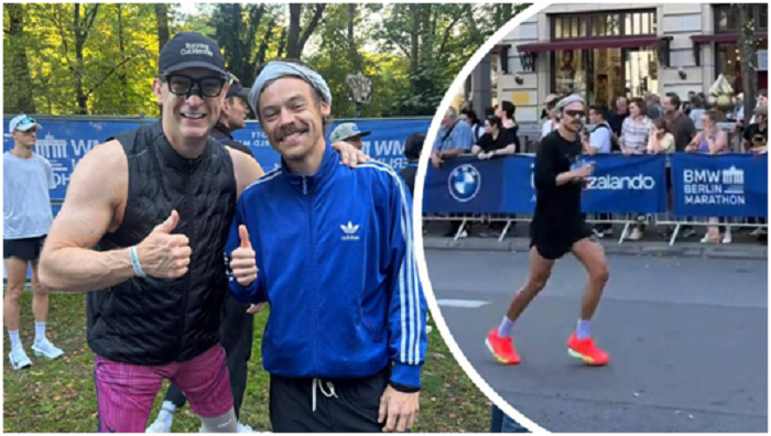 Harry Styles sedang mengikuti Berlin Marathon.