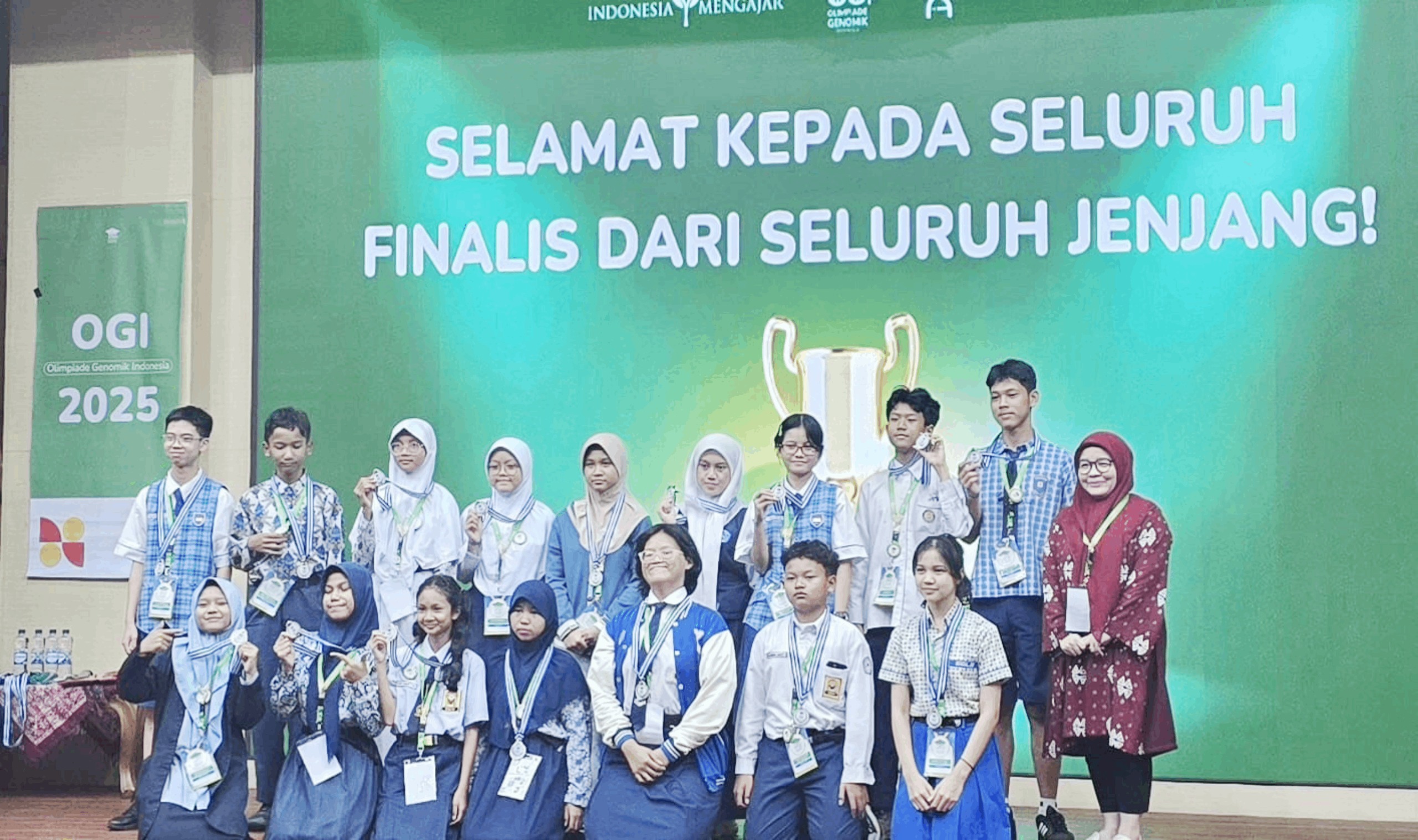 PRESTASI: Pelajar SMPN 4 Anggana, Kutai Kartanegara meraih dua prestasi provinsi dan nasional.(ist)