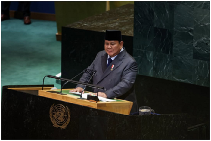 Presiden Prabowo Subianto di KTT PBB.