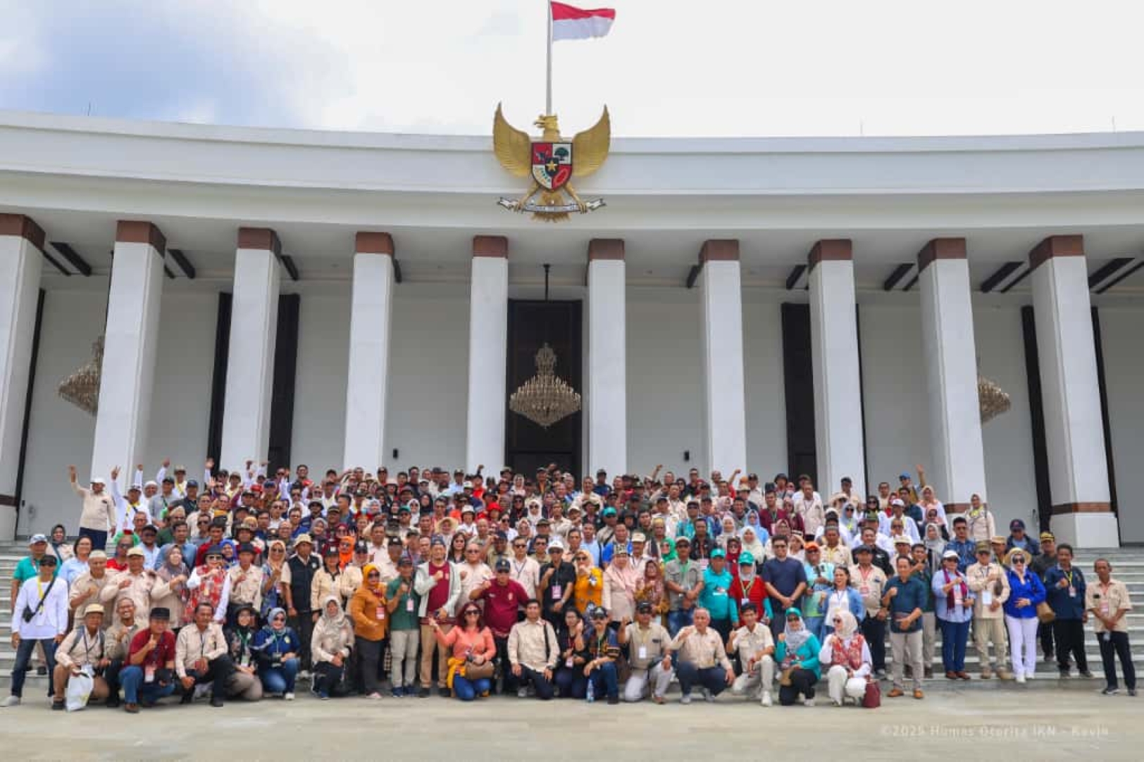 ISTANA NEGARA: Peserta Kontak Tani Nelayan Andalan (KTNA) mengunjungi infrastruktur penting, Istana Negara, IKN. IST
