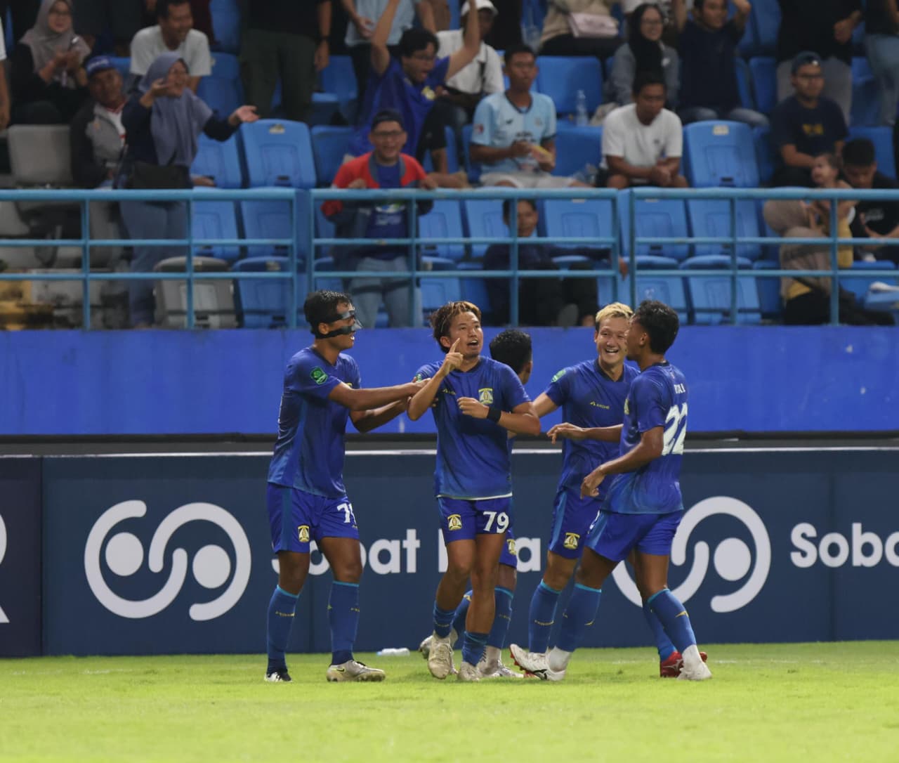 DUET VITAL: Performa maksimal dua pemain Jepang di laga kandang Persiba.
