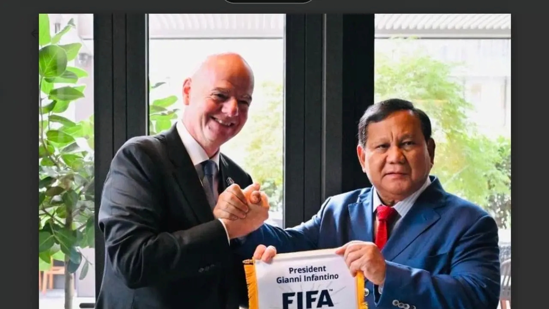 FIFA: Presiden Prabowo Subianto menerima kunjungan Presiden FIFA Gianni Infantino di New York, Amerika Serikat.