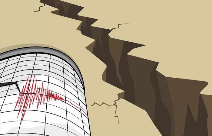 Ilustrasi getaran gempa Laut Bali yang terasa hingga Jember dan Bali.