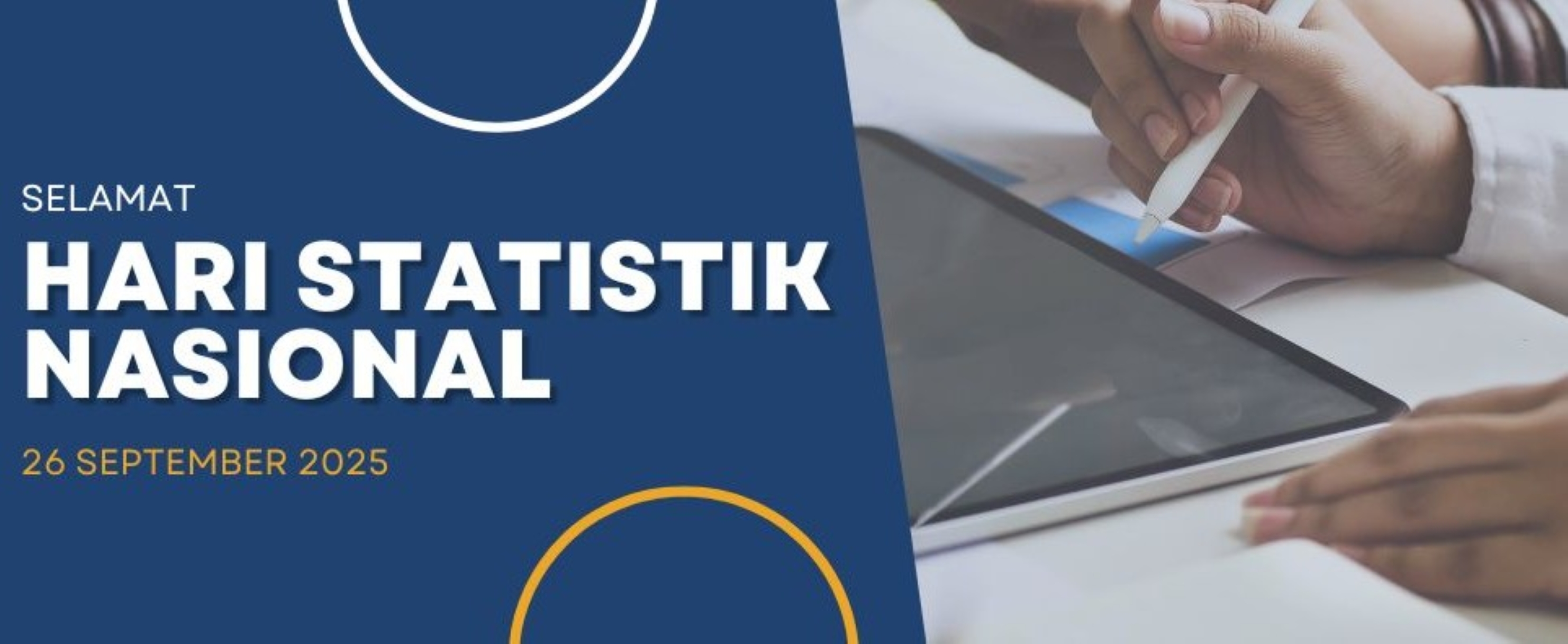 Ucapan selamat Hari Statistik Nasional 2025.