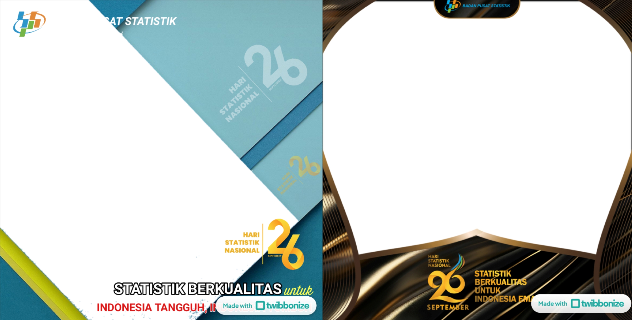 Twibbon Hari Statistik Nasional 2025.