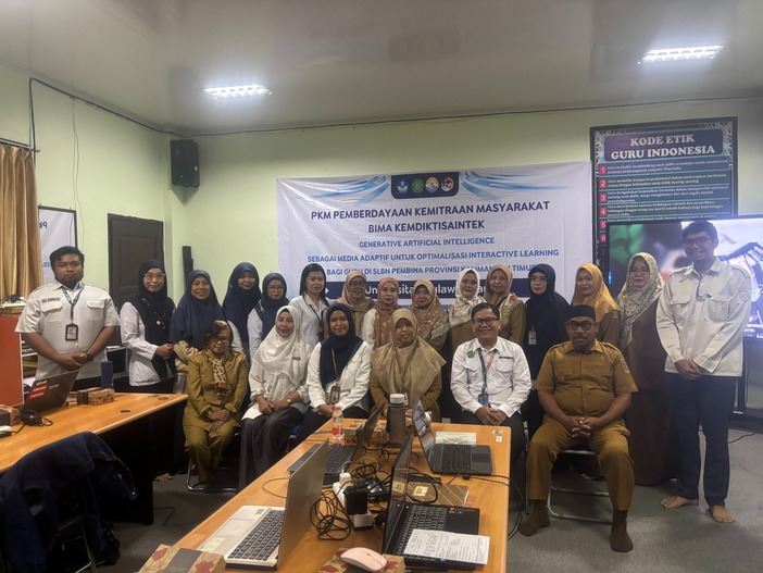 Pelaksanaan Workshop Generative AI untuk guru SLBN Pembina Prov Kaltim.