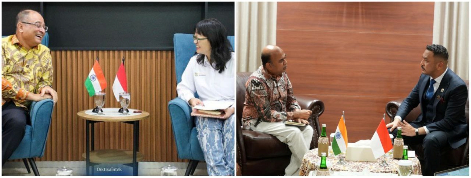 Hubungan bilateral antara Indonesia dan India di bidang pendidikan dan budaya.