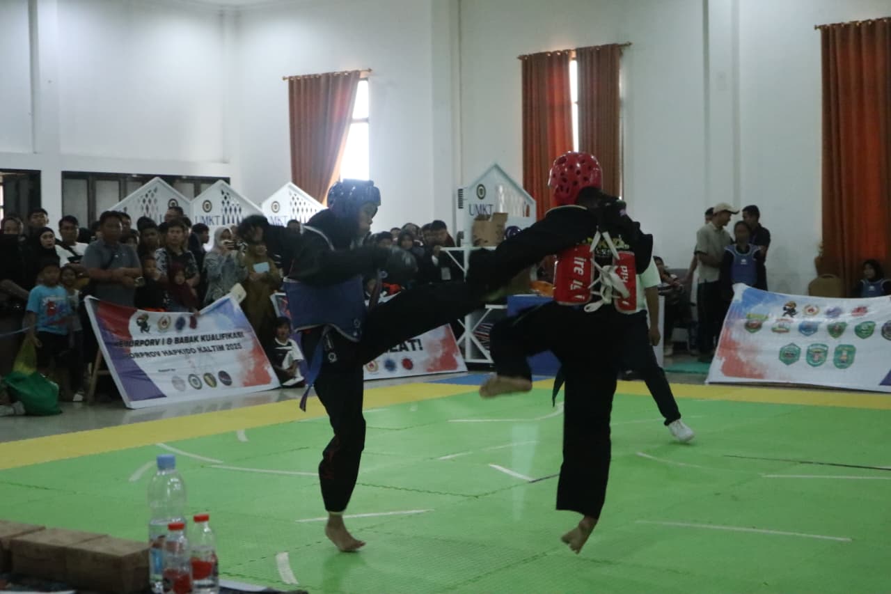 SAPU BERSIH: Balikpapan mendominasi nomor tanding Hapkido untuk Porprov Paser.