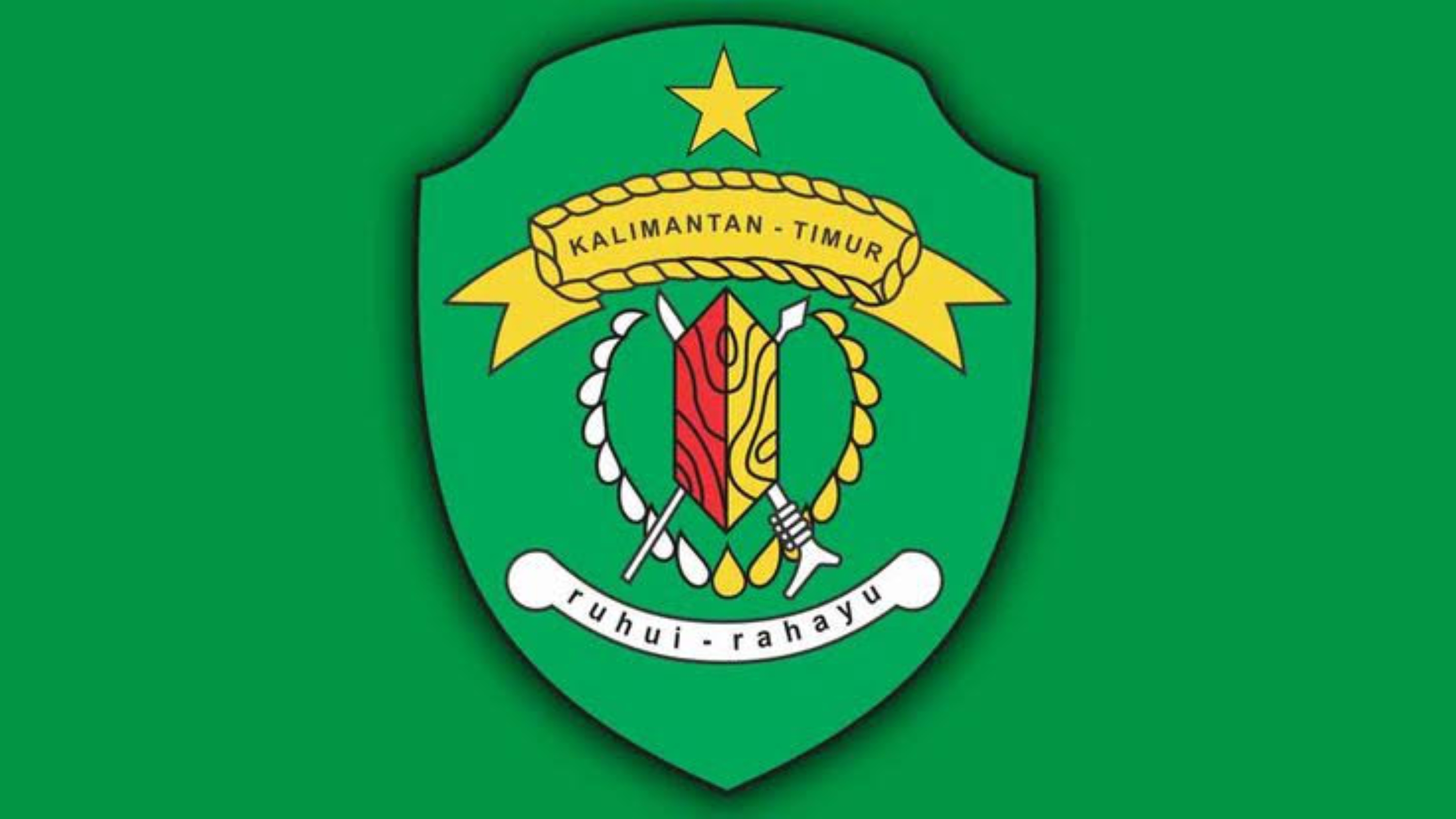 Logo Provinsi Kaltim dengan Semboyan Ruhui Rahayu.