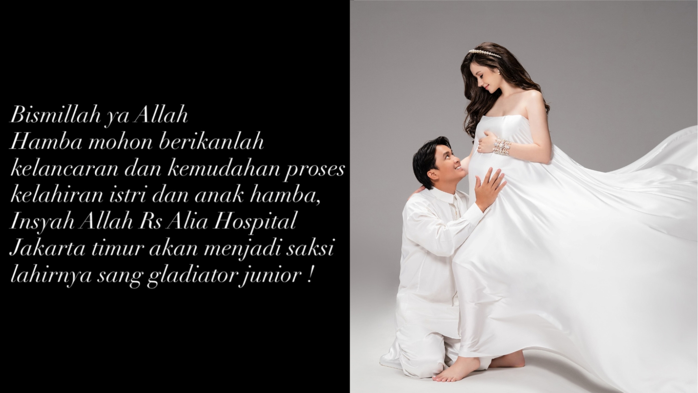 Billy Syahputra dan Vika Kolesnaya sedang berbahagia menyambut putra pertama mereka.