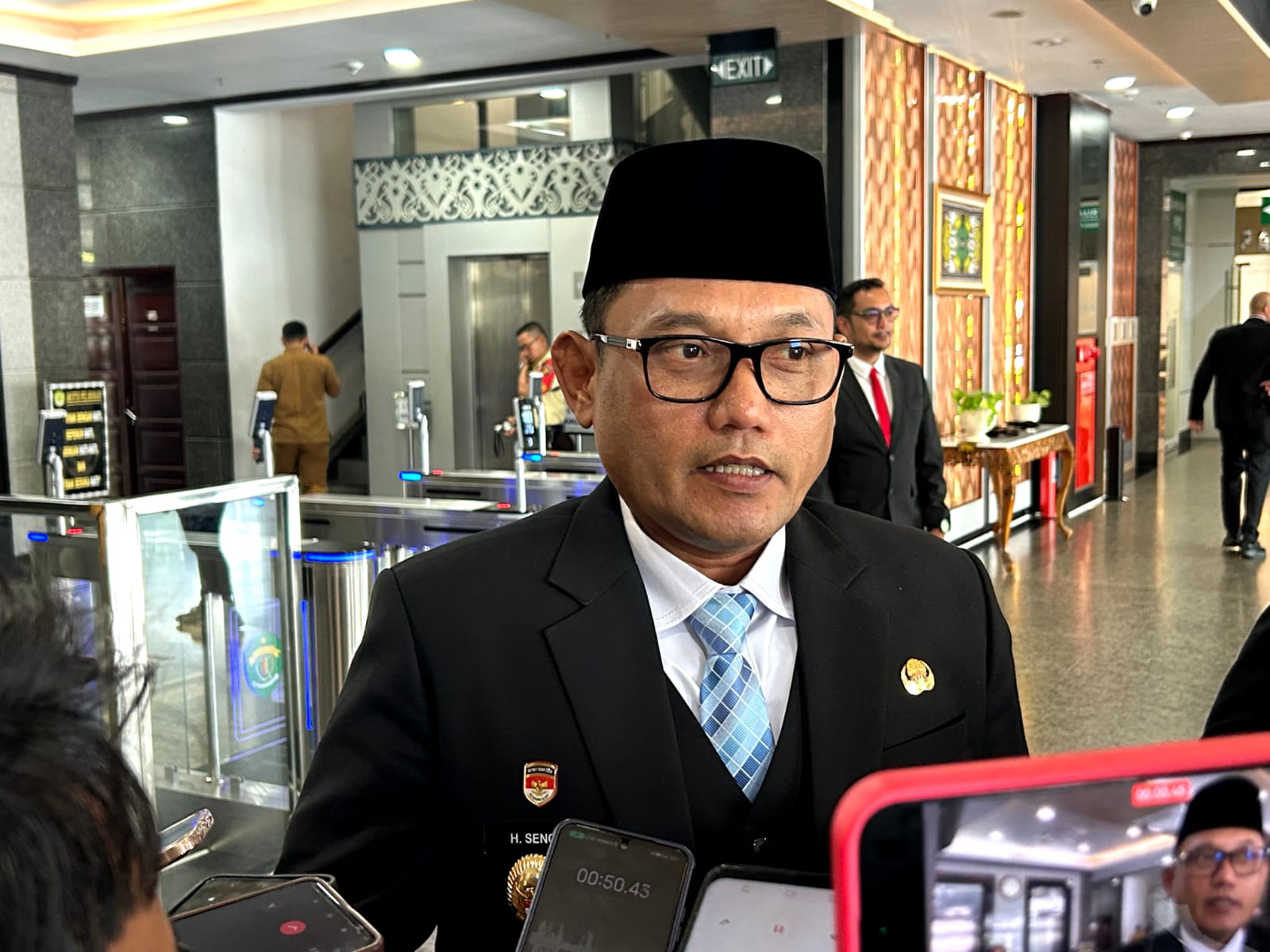 Wakil Gubernur Kaltim Seno Aji, diwawancarai Kaltim Post, Senin (29/9) di Samarinda. (BAYU/KP)