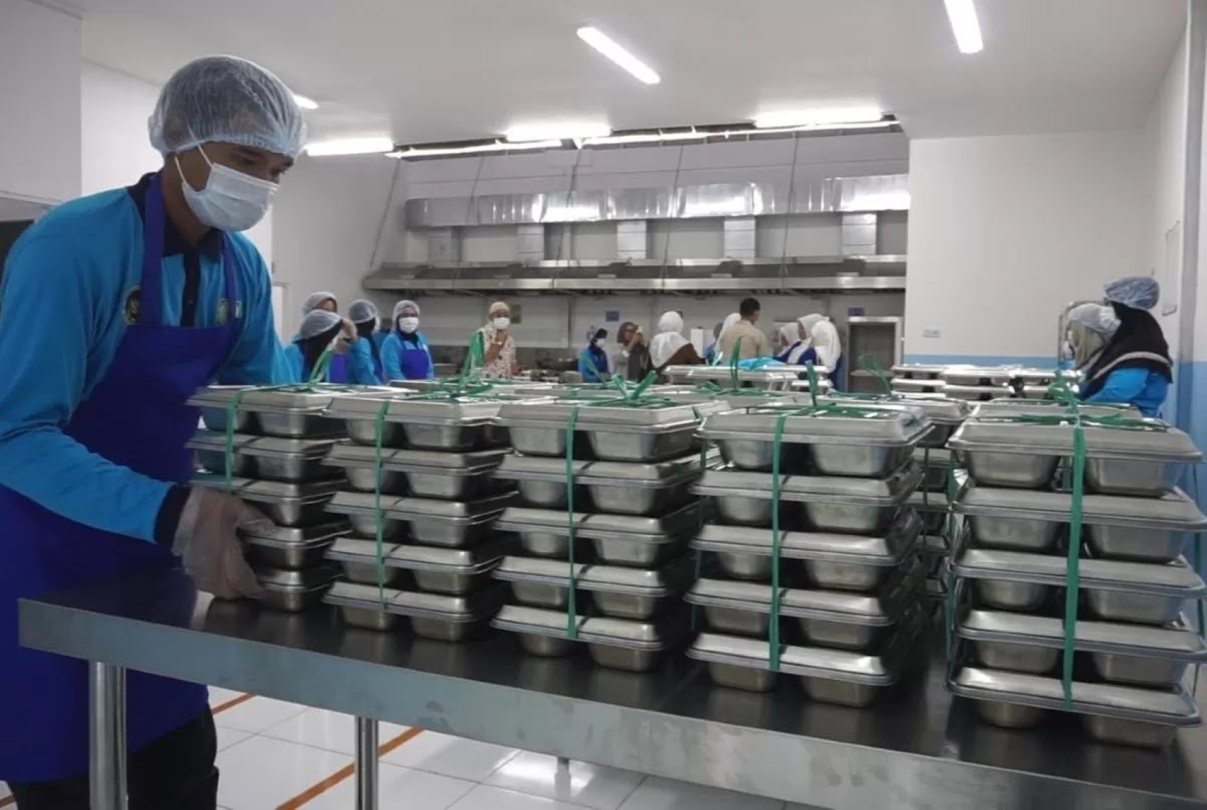 Dapur Makan Bergizi Gratis (MBG) di Kabupaten Lebak, Banten.