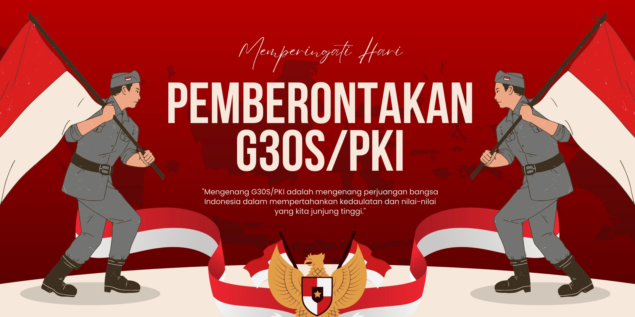 Spanduk Peringatan G30S PKI 2025.