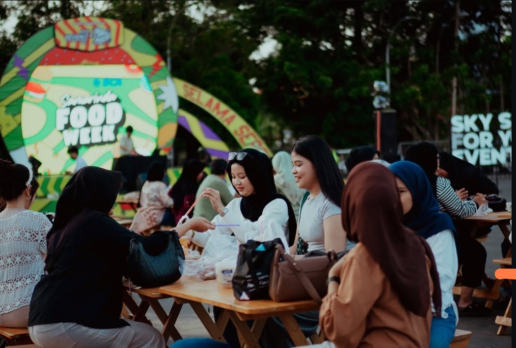 Keseruan Samarinda Food Week 2025.