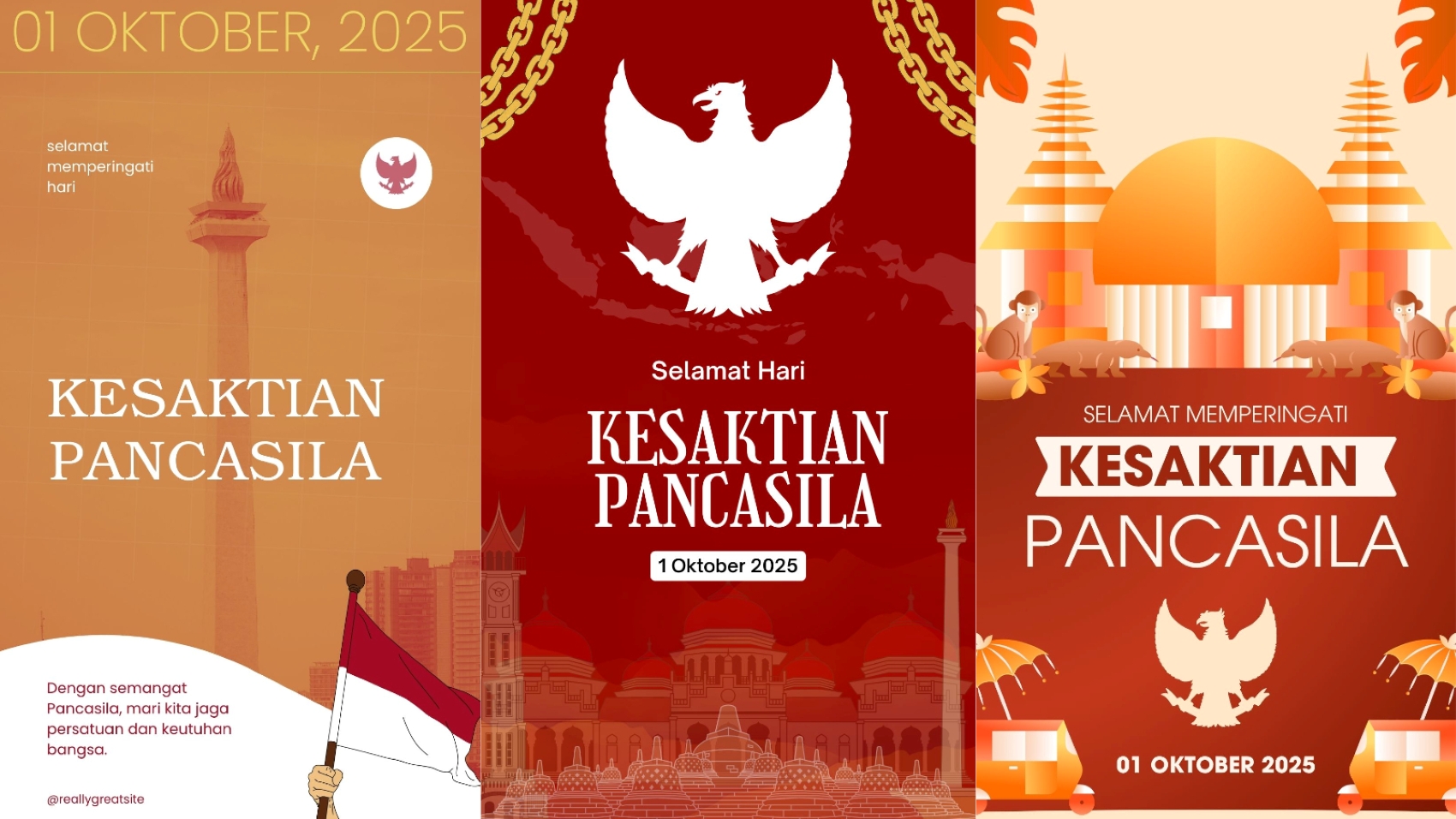 Poster Hari Kesaktian Pancasila 2025.