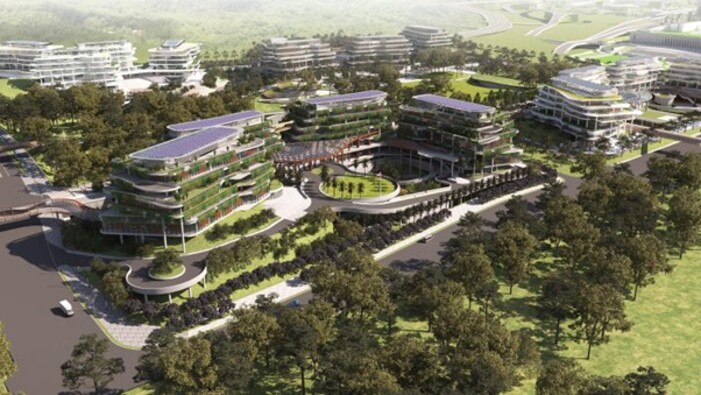 Ilustrasi Forest City.