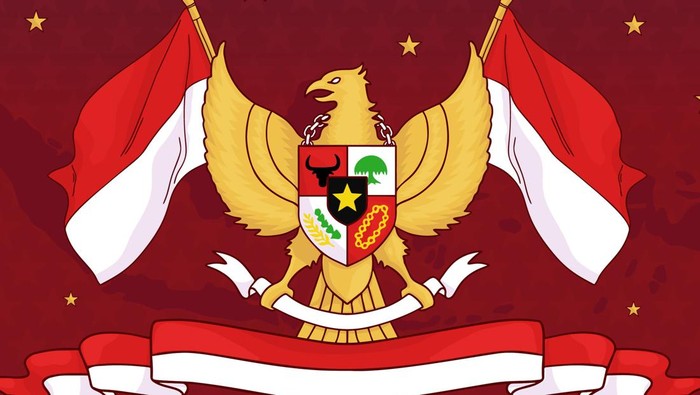 Ilustrasi Pancasila sebagai dasar negara.