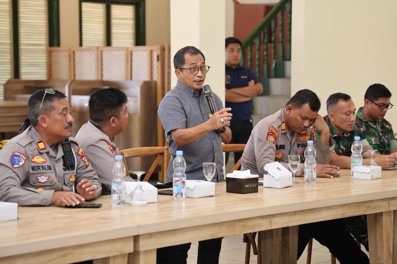BEBER PERSIAPAN: Senior Manager PT Bayan Resource Tbk, sekaligus Ketua Panitia Suhud Wahyudi memaparkan progres persiapan Bayan Run 2025, Kamis (2/10)