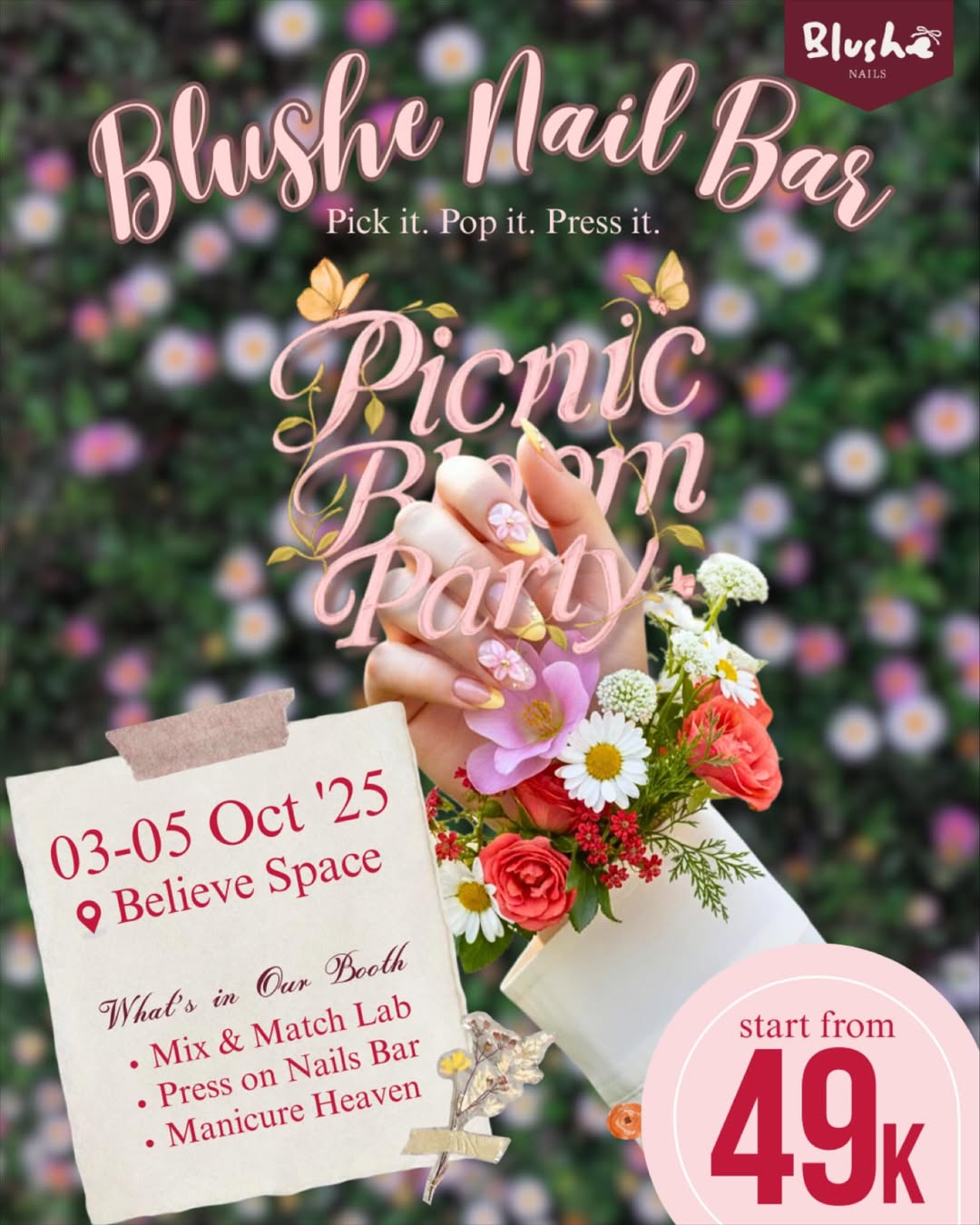 Blush&eacute; gelar acara nail art gratis.