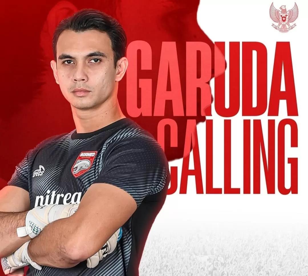 Kiper Borneo FC, Nadeo Argawinata mendapat panggilan untuk memperkuat timnas Indonesia.